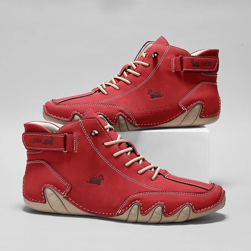 Men'S Fashion Videos - Leather Casual Shoes Sneakers for Men