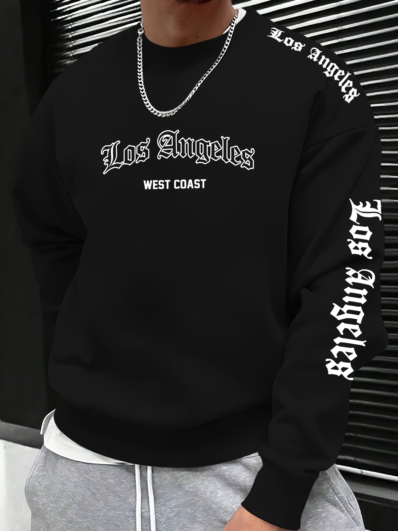 Men'S Fashion Usa - 2026 Autumn/Winter Men's Round-neck Sweatshirt with