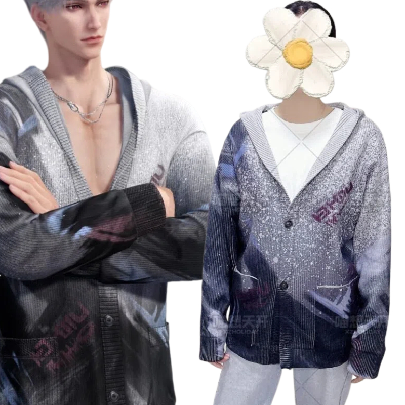 Mens Fashion Jumpers - Sylus Costume Game Love and Deepspace
