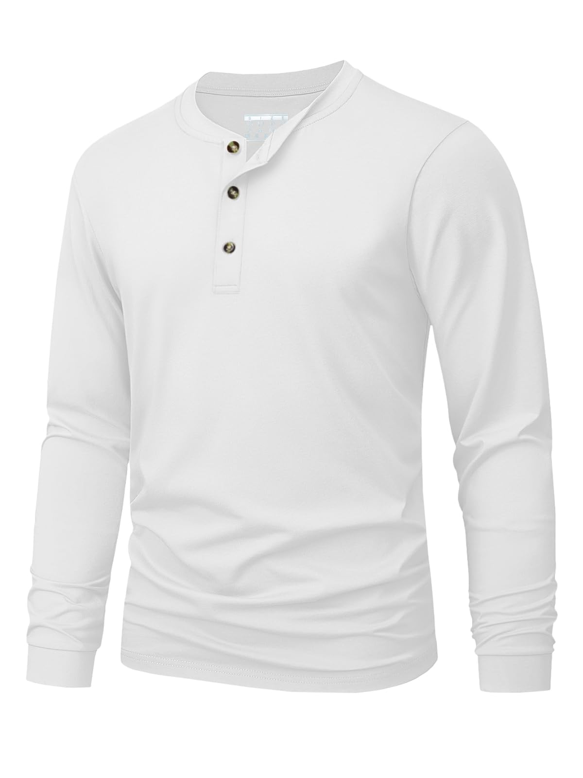 Queer Men'S Fashion - Men's Henley T-Shirt Simple Solid Color