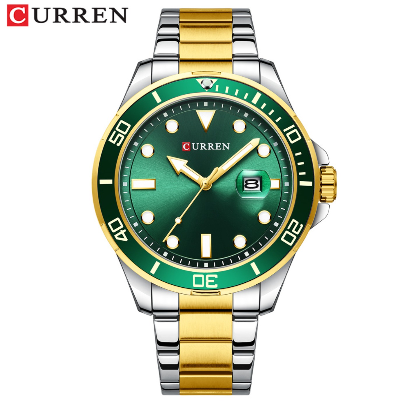 CURREN New Green Water Ghost S - Mens Fashion Watch 评论和价格