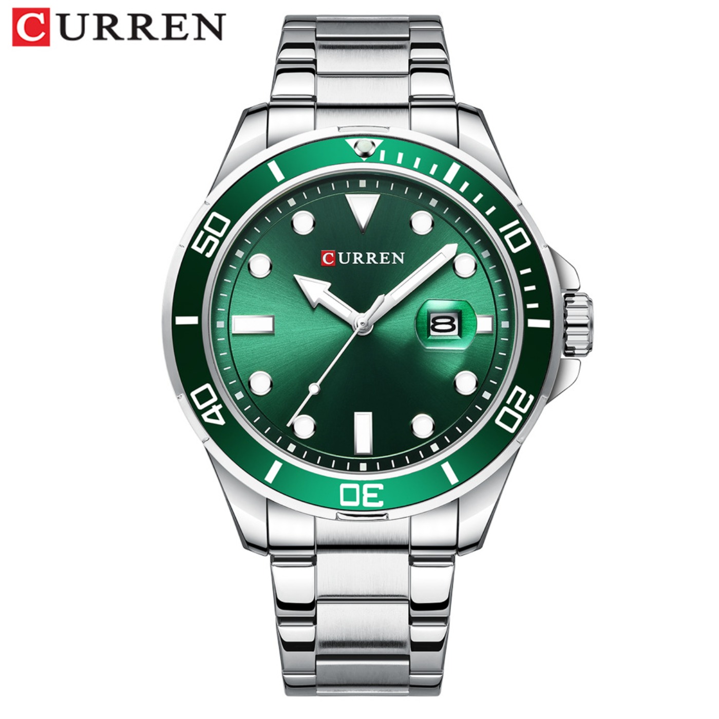 CURREN New Green Water Ghost S - Mens Fashion Watch 评论和价格