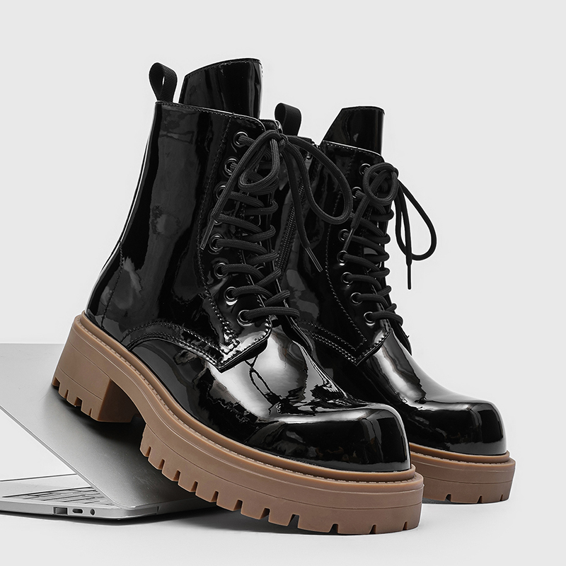 Fashionable Men High-top Chels - Mens Fashion Combat Boots 评论和价格