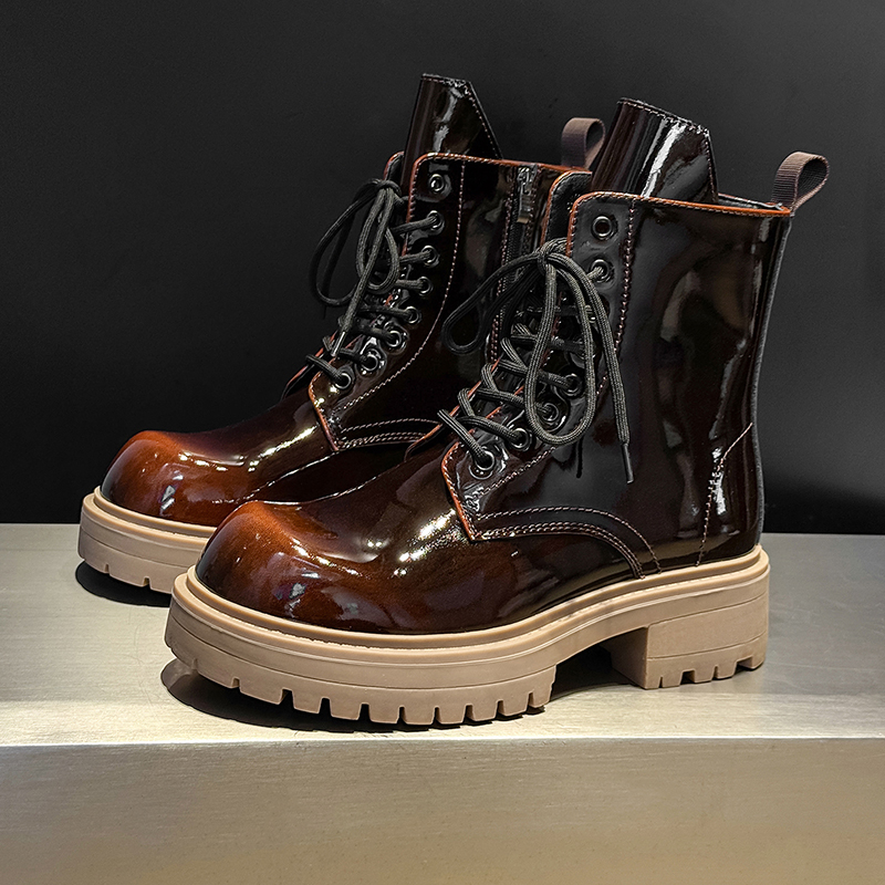 Fashionable Men High-top Chels - Mens Fashion Combat Boots 评论和价格