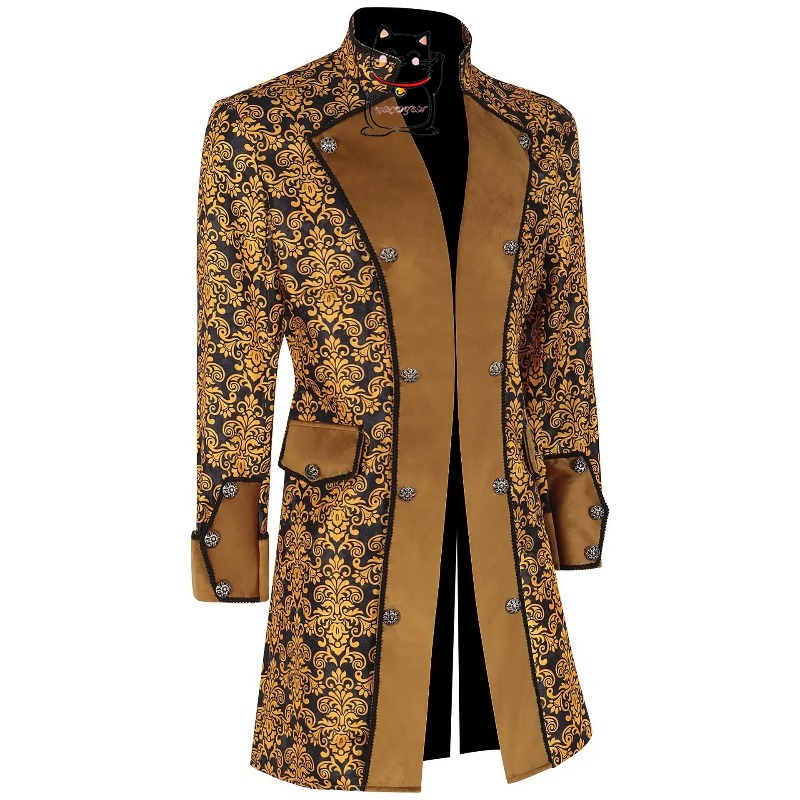 Medieval men's coat solid colo - Men'S Fashion Easter 评论和价格