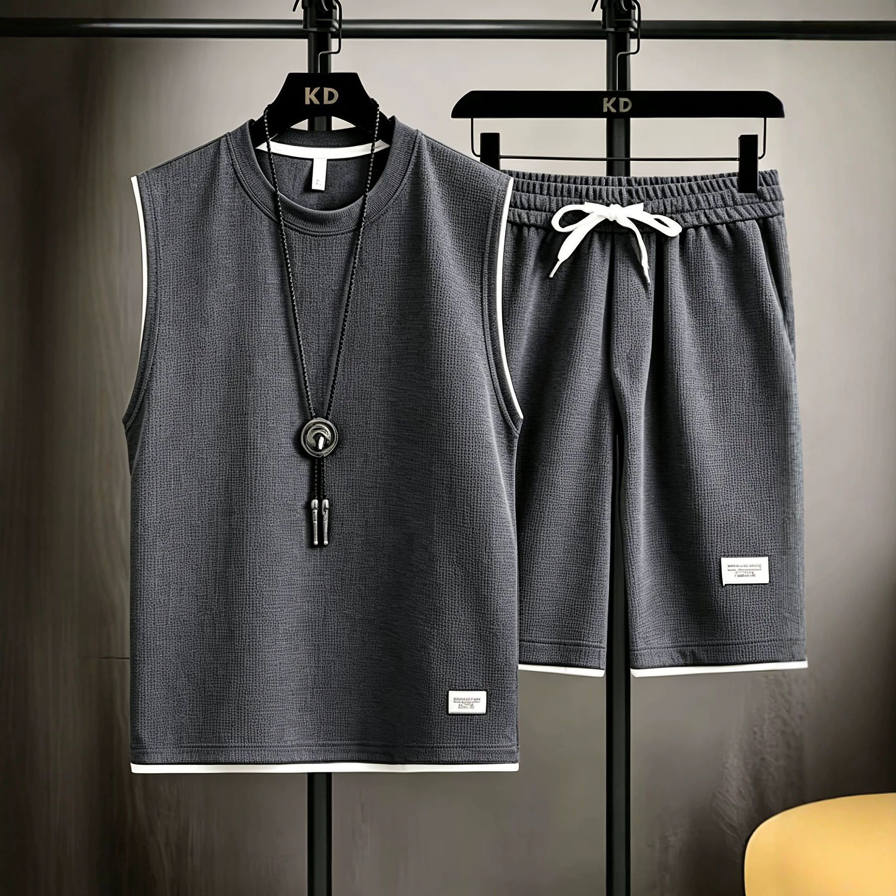Summer men's vest sets high qu - Mens Fashion Casual 评论和价格