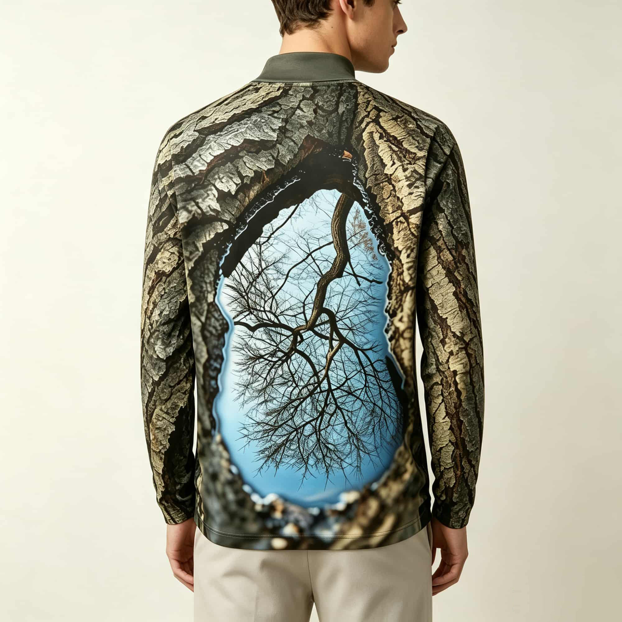 Forest‑Inspired Mock Neck Long - Men'S Fashion Usa 评论和价格