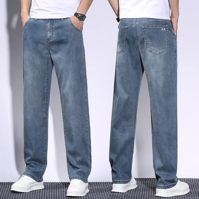Soft Men's Lyocell Baggy Jeans - Men'S Fashion With Baggy Jeans 评论和价格