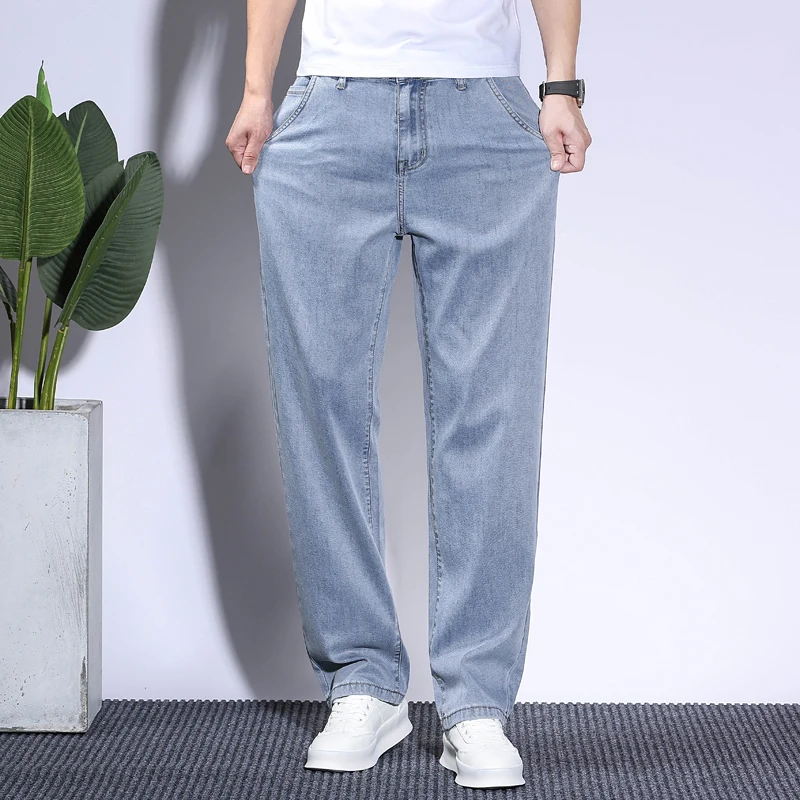 Soft Men's Lyocell Baggy Jeans - Men'S Fashion With Baggy Jeans 评论和价格