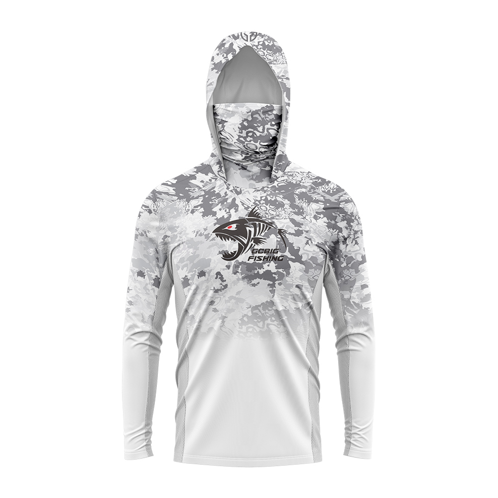 UPF50+ Hooded Fishing Shirt Bu - Mens Fashion Casual 评论和价格