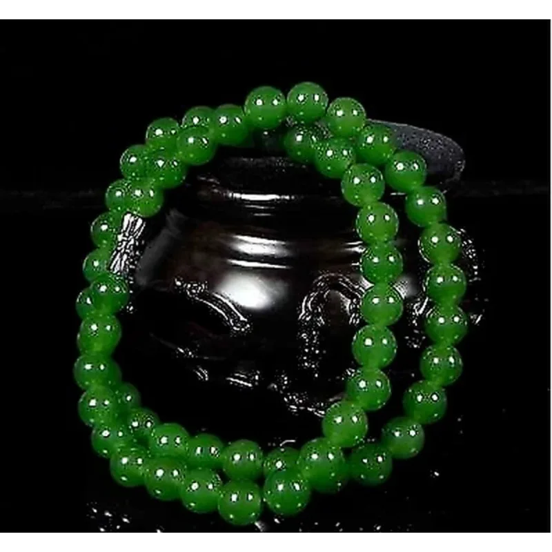 Genuine Natural Green Beads Ne - Men'S Fashion Accessories 评论和价格