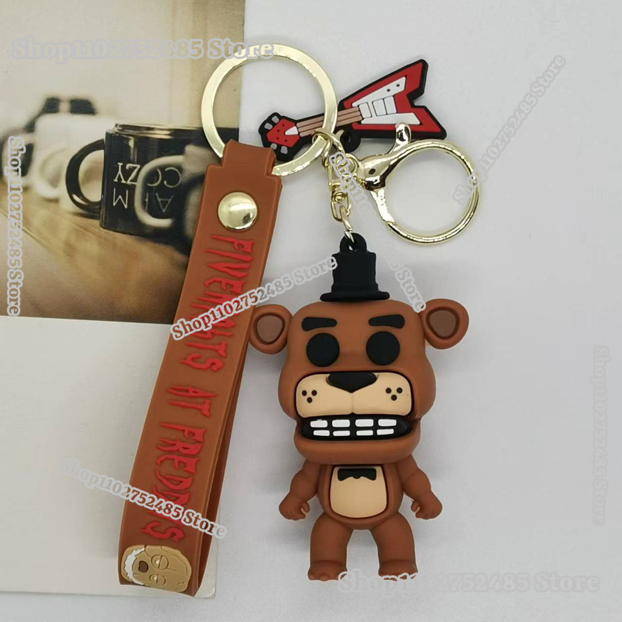 5pcs Cartoon Anime FNAF Figure - Men Fashion Key 评论和价格