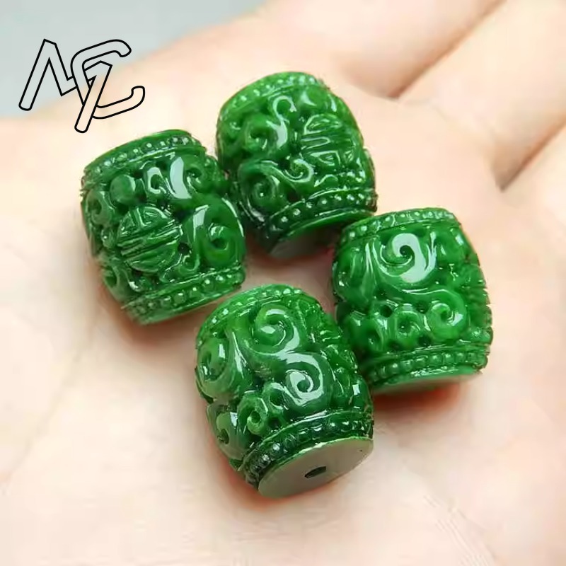 5pc Natural Green Jade Carving - Men'S Fashion Accessories 评论和价格