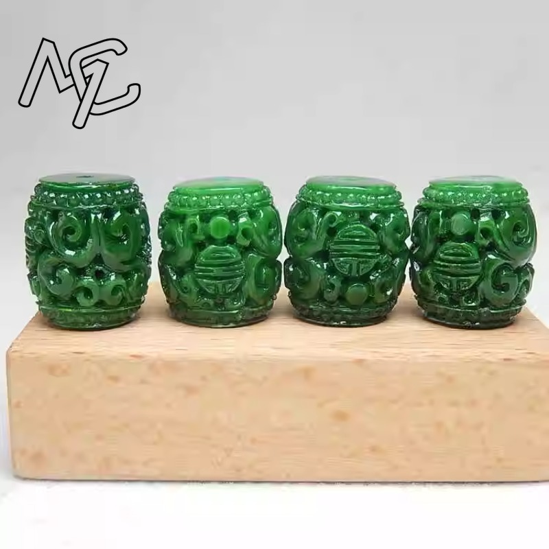 5pc Natural Green Jade Carving - Men'S Fashion Accessories 评论和价格