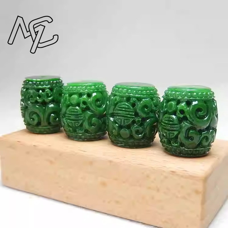 5pc Natural Green Jade Carving - Men'S Fashion Accessories 评论和价格