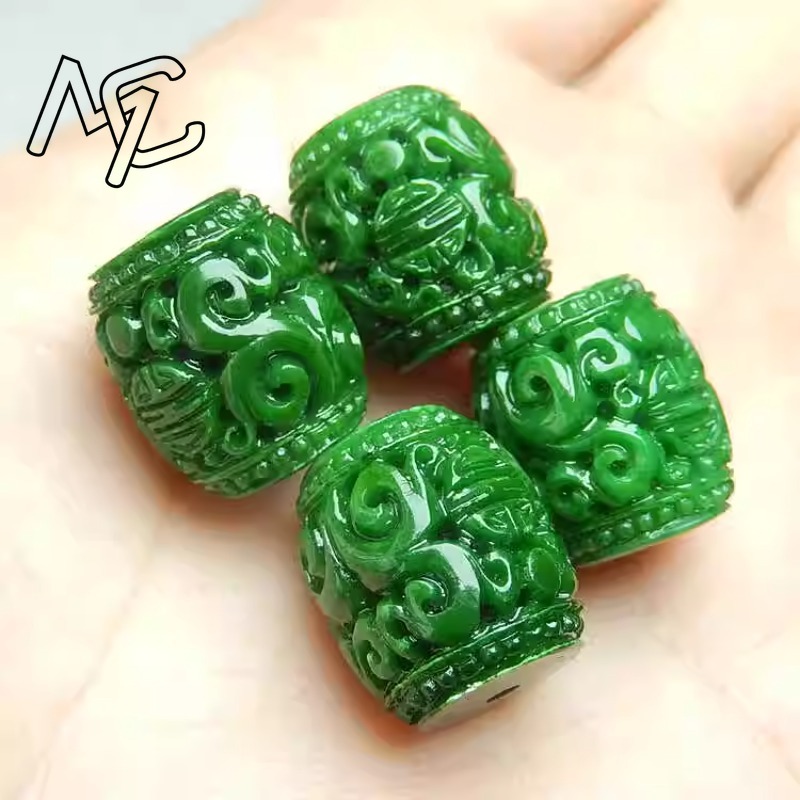 5pc Natural Green Jade Carving - Men'S Fashion Accessories 评论和价格