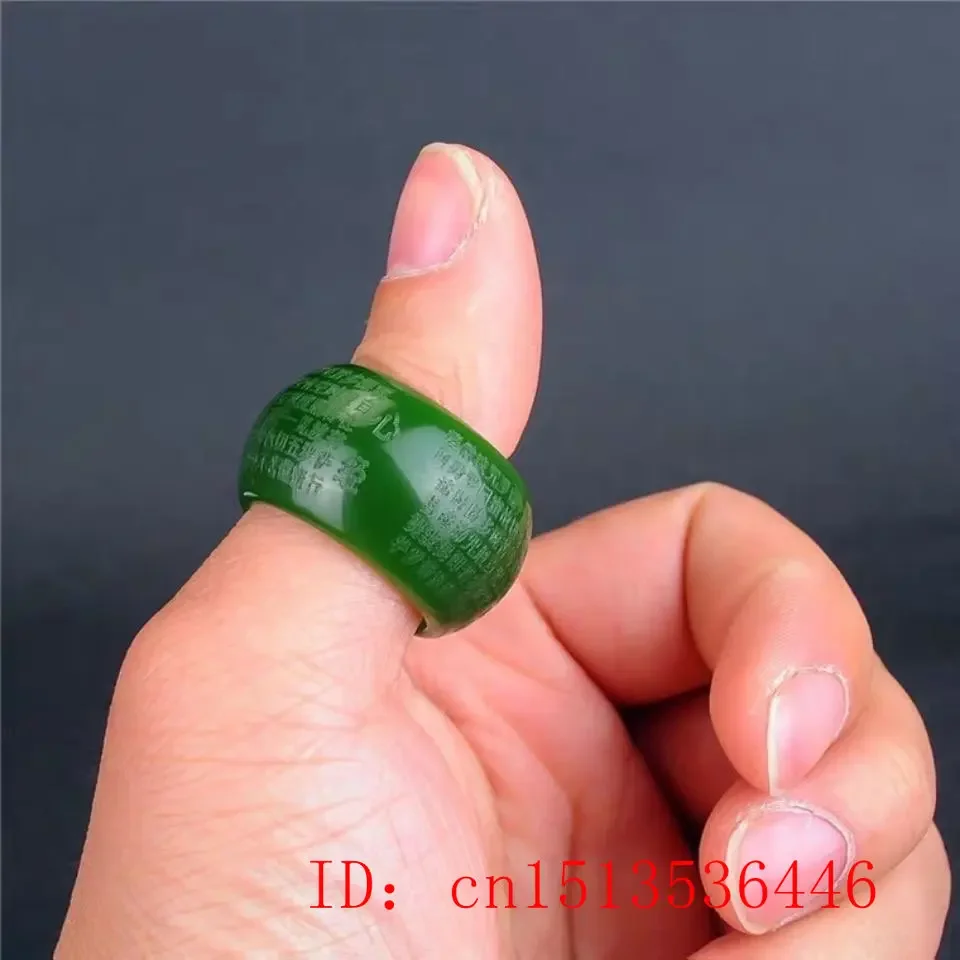 Natural Green Jade 22mm Ring H - Men'S Fashion Usa 评论和价格