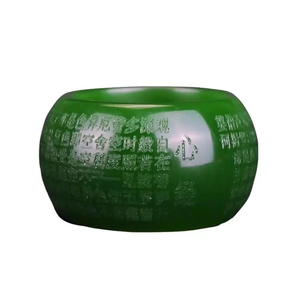 Natural Green Jade 22mm Ring H - Men'S Fashion Usa 评论和价格