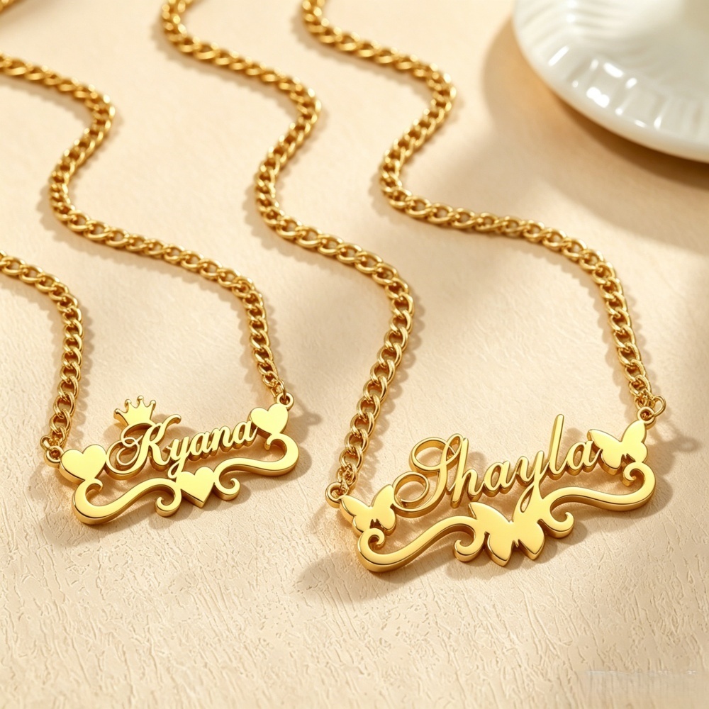 Customized big Personalized Na - Men'S Fashion Gold Chain 评论和价格
