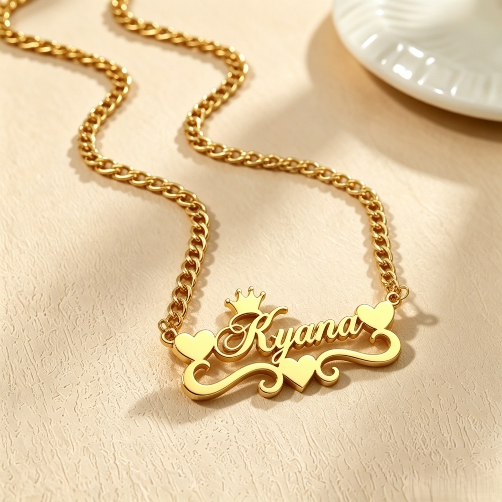 Customized big Personalized Na - Men'S Fashion Gold Chain 评论和价格
