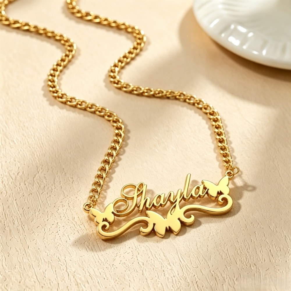 Customized big Personalized Na - Men'S Fashion Gold Chain 评论和价格