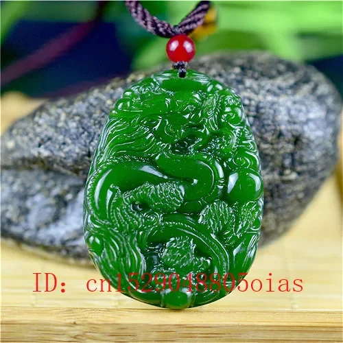 Natural Green Chinese Jade Dra - Men'S Fashion Accessories 评论和价格