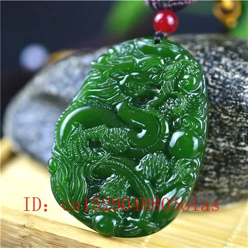 Natural Green Chinese Jade Dra - Men'S Fashion Accessories 评论和价格
