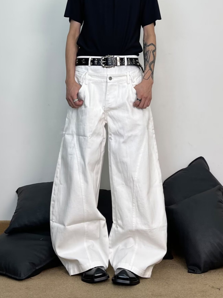 2026 Ropa Y2K Fashion Double W - Men'S Fashion With Baggy Jeans 评论和价格