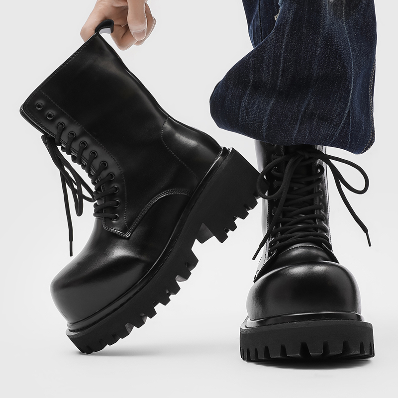 Unisex High Top Leather Boots  - Men'S Fashion Xxl 评论和价格