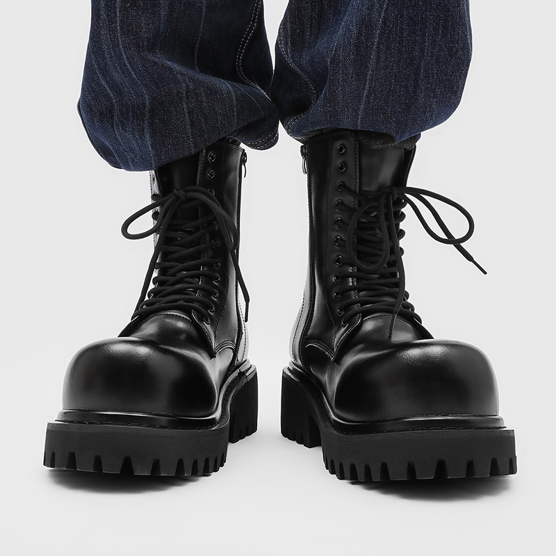 Unisex High Top Leather Boots  - Men'S Fashion Xxl 评论和价格