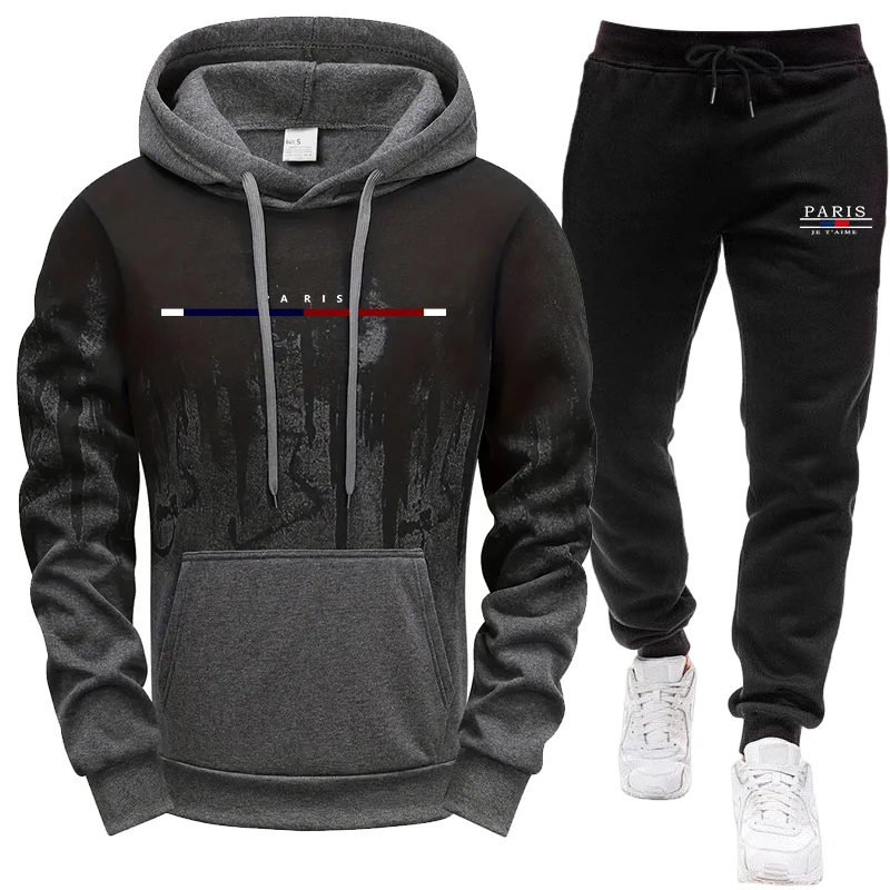 Men's Set/Hoodie/Pants Autumn  - Men'S Fashion Trousers 评论和价格