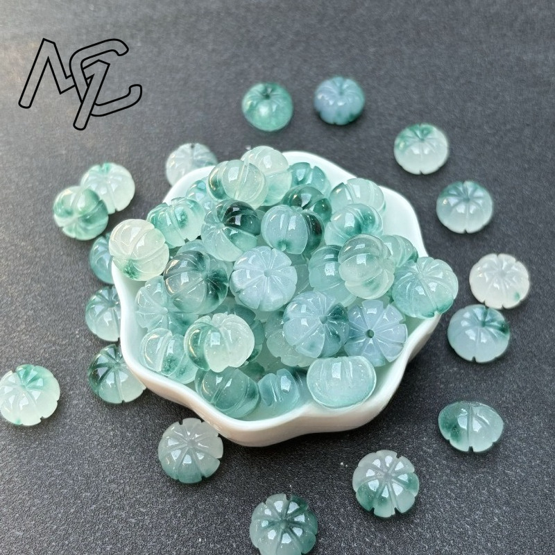 10pcs A Green Jade Pumpkin Bea - Men'S Fashion Accessories 评论和价格