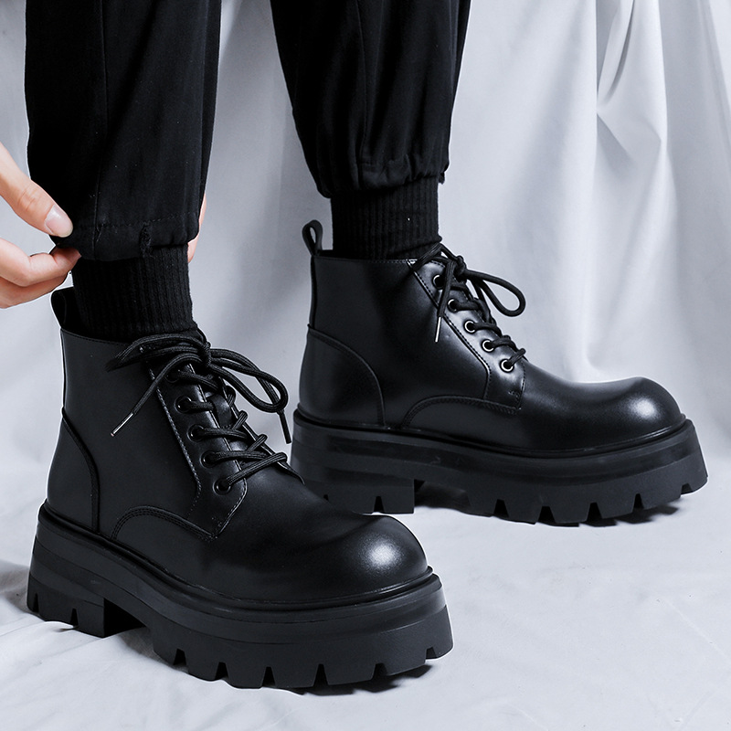 men fashion platform boots lac - Mens Fashion Dress 评论和价格