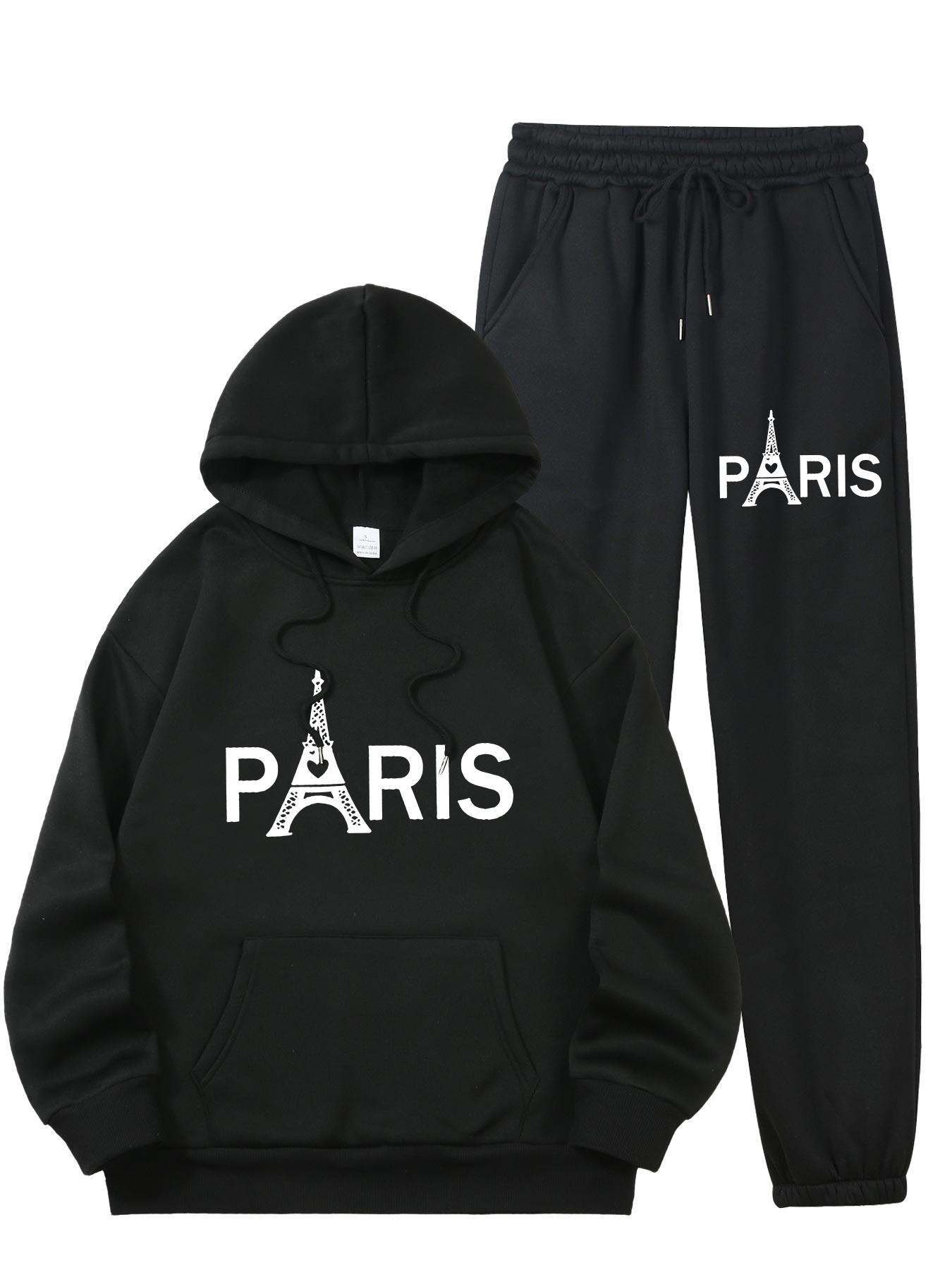 Ladies Paris Eiffel Tower Prin - Mens Fashion Casual 评论和价格
