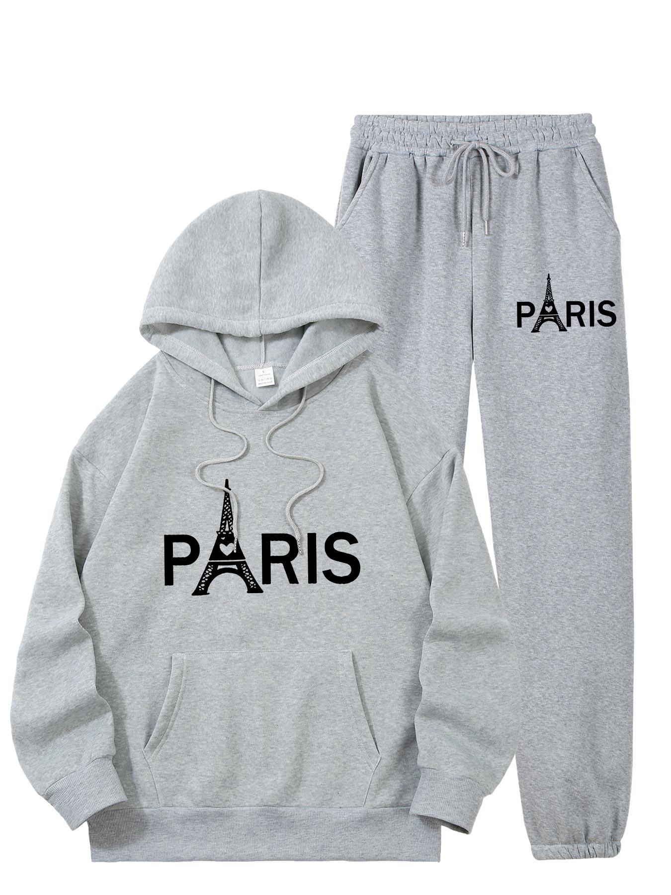 Ladies Paris Eiffel Tower Prin - Mens Fashion Casual 评论和价格