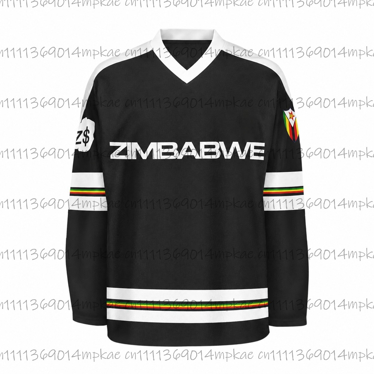 Men's Zimbabwe Printed V-Neck  - Mens Fashion Casual 评论和价格