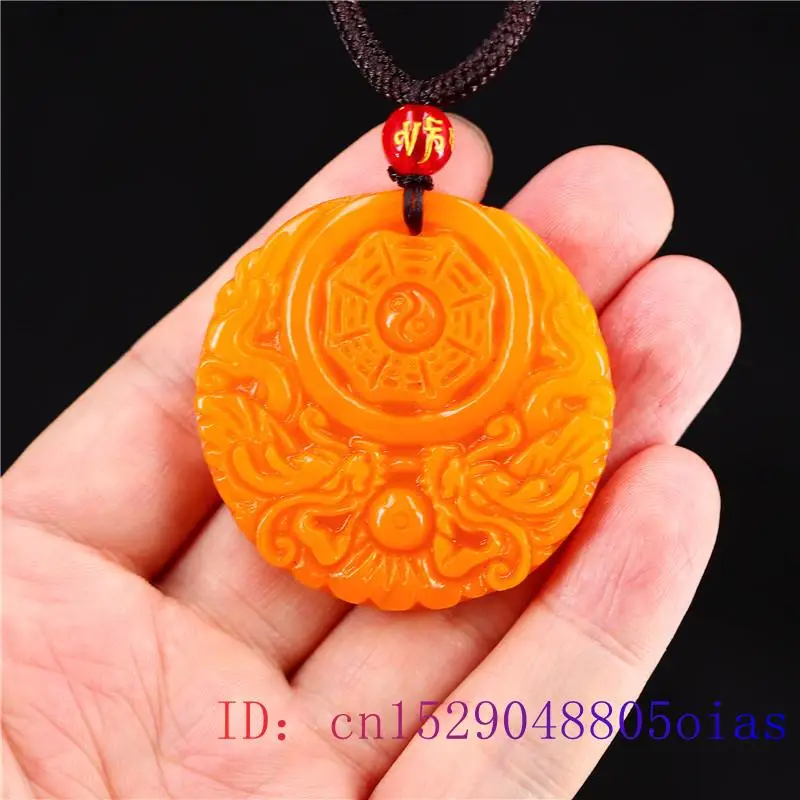 Yellow Jade Dragon Pendant Gif - Men'S Fashion Accessories 评论和价格