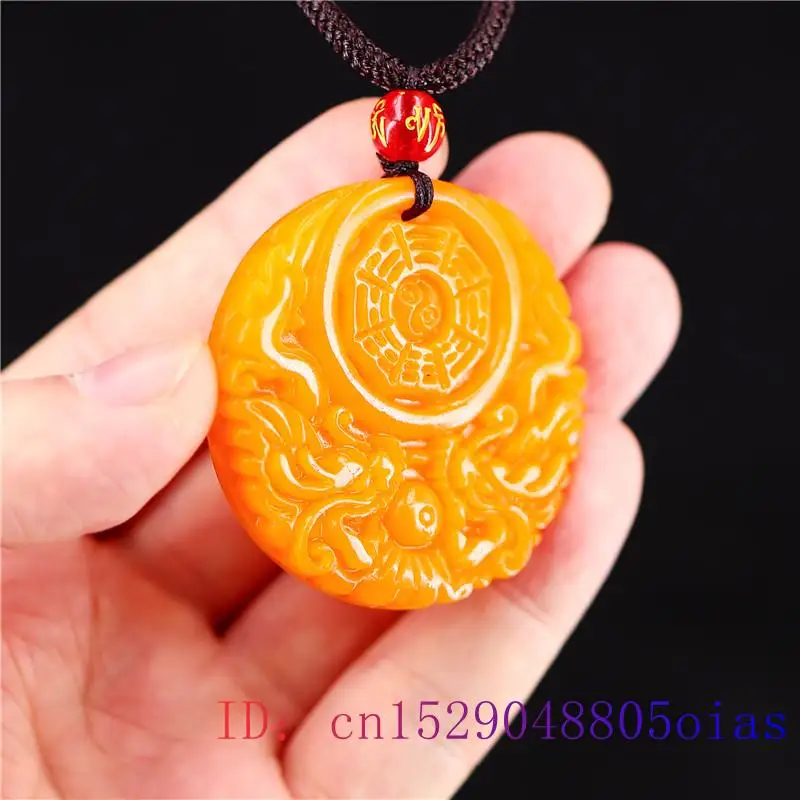 Yellow Jade Dragon Pendant Gif - Men'S Fashion Accessories 评论和价格