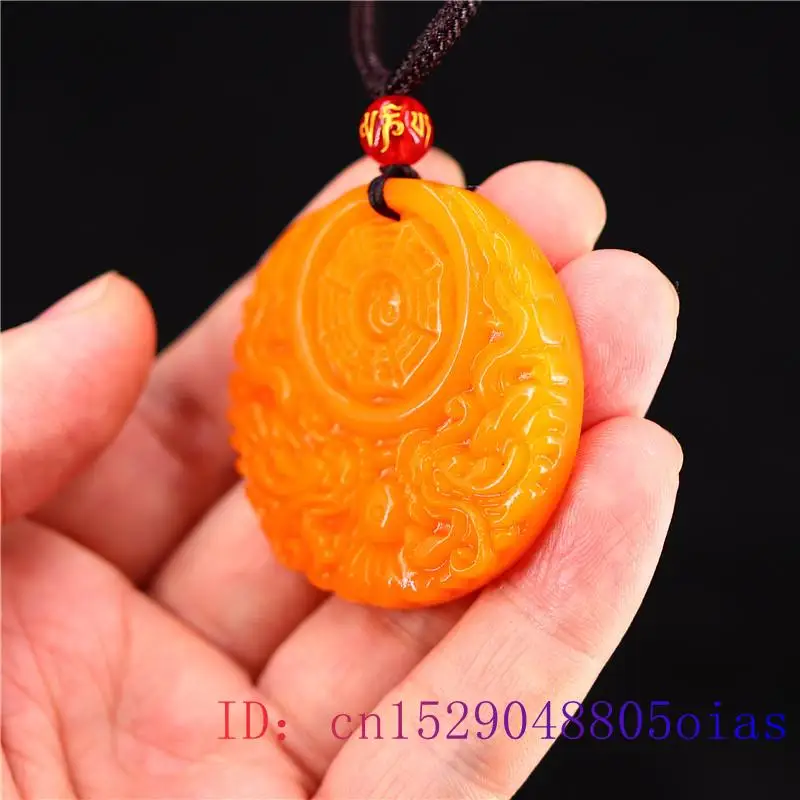Yellow Jade Dragon Pendant Gif - Men'S Fashion Accessories 评论和价格