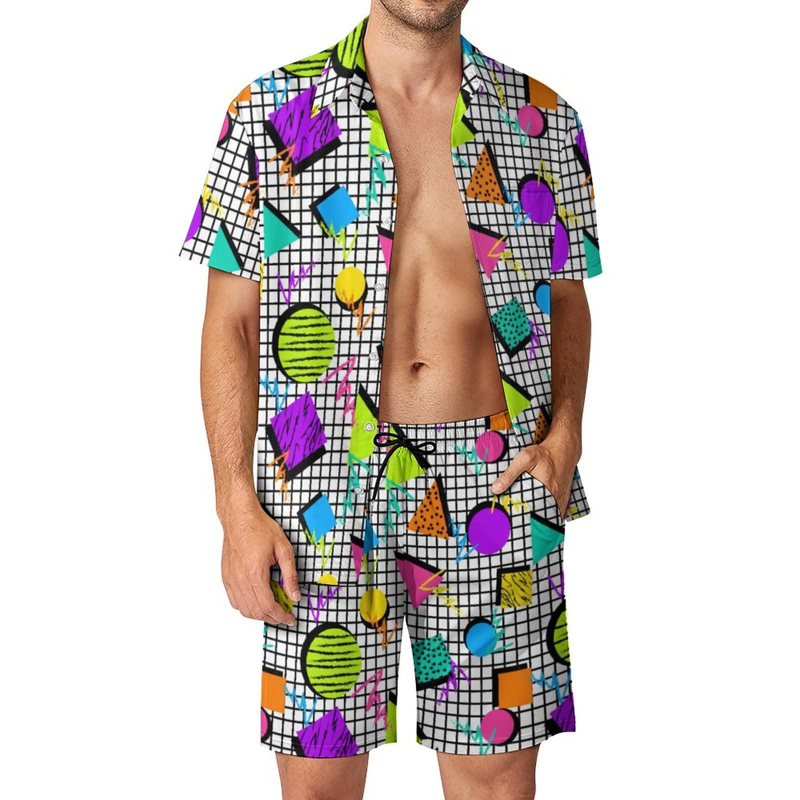 Summer Irregular Geometric 3D  - Queer Men'S Fashion 评论和价格