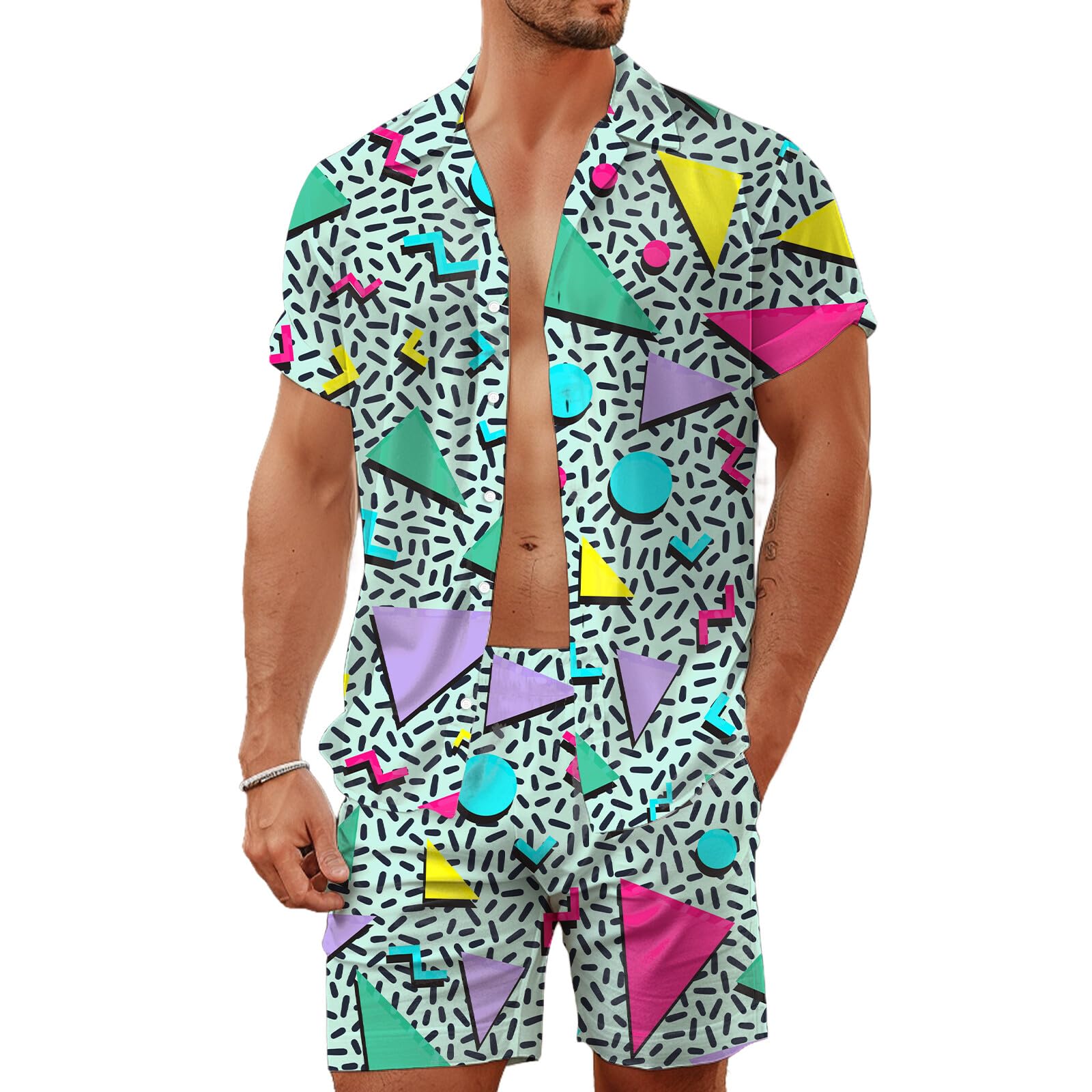 Summer Irregular Geometric 3D  - Queer Men'S Fashion 评论和价格