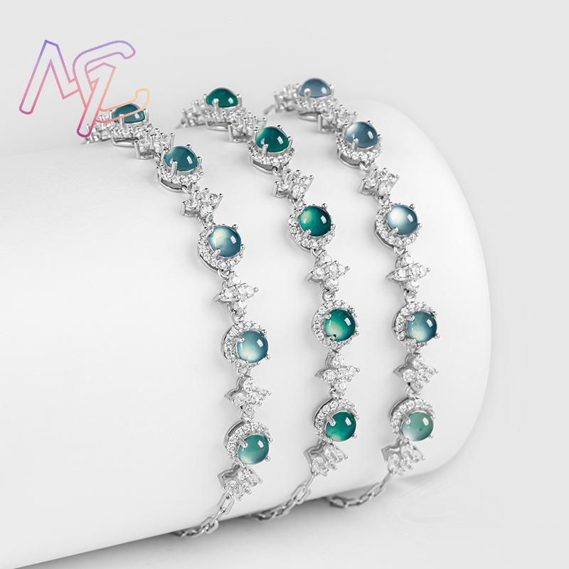 Blue Myanmar Jadeite Bracelet  - Men'S Fashion Accessories 评论和价格