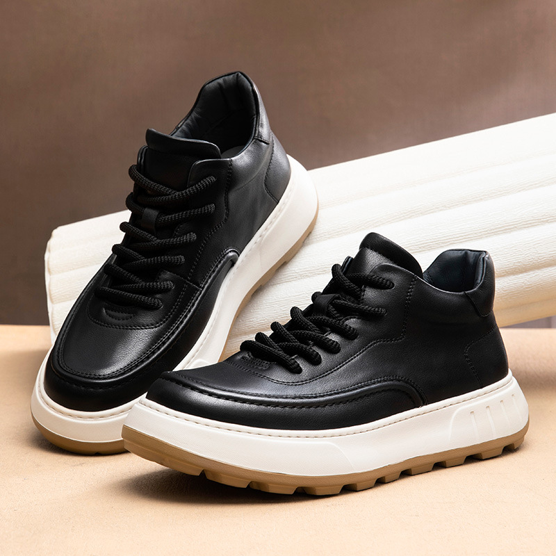 Fashion Genuine Leather  Comba - Mens Fashion Combat Boots 评论和价格