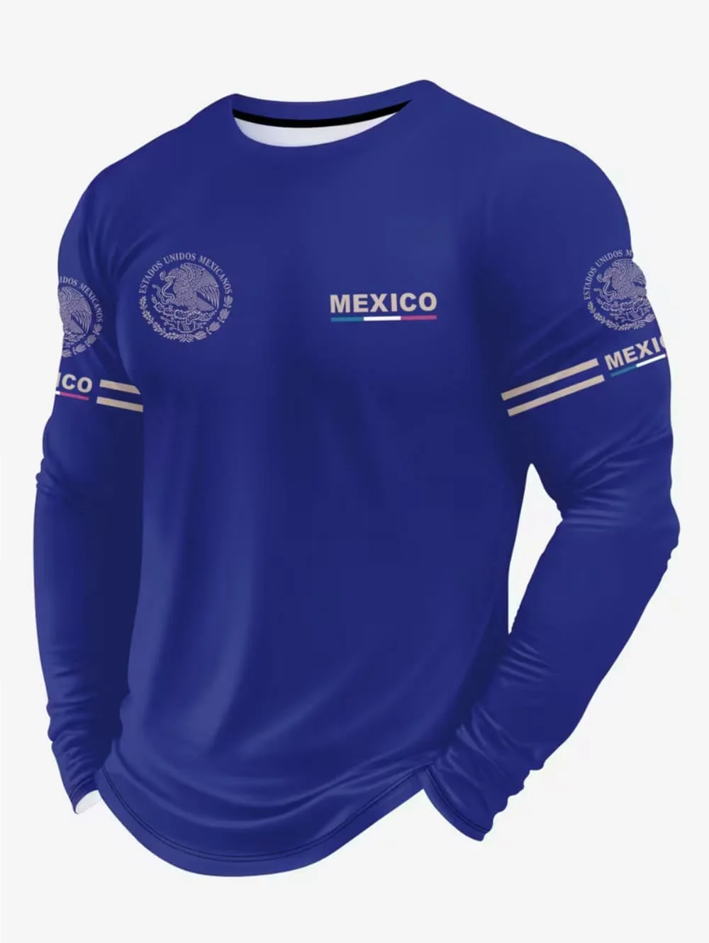 Men's Mexico Eagle Print T‑Shi - Queer Men'S Fashion 评论和价格