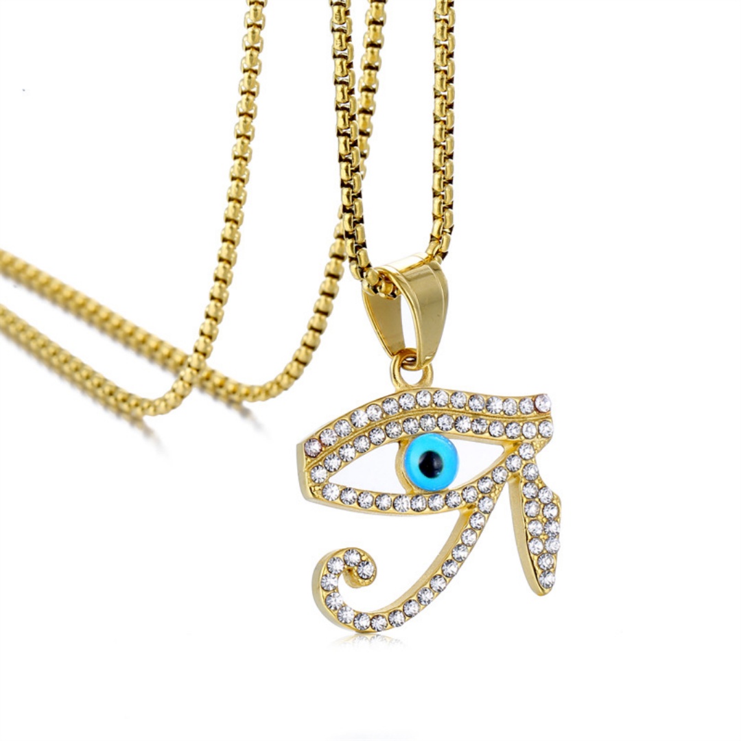 Ancient Egypt Iced Out Eye of  - Men Fashion Egypt 评论和价格