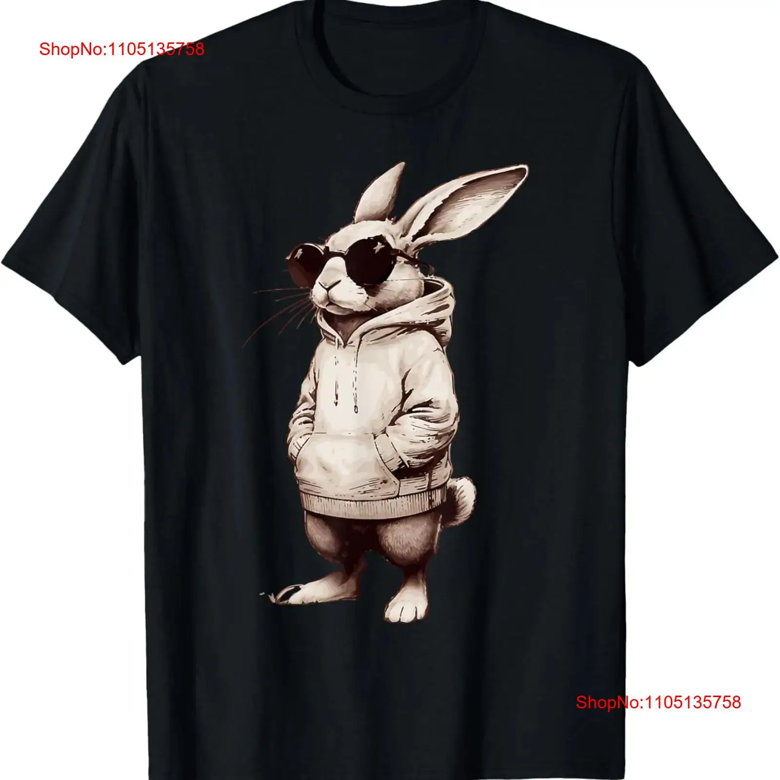 Bunny Face With Sunglasses Eas - Men'S Fashion Easter 评论和价格