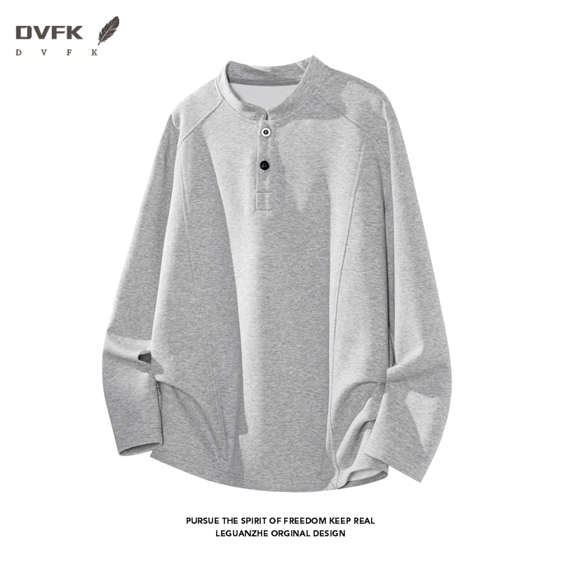 Men Raglan Sleeve Henley Long  - Mens Fashion Casual 评论和价格