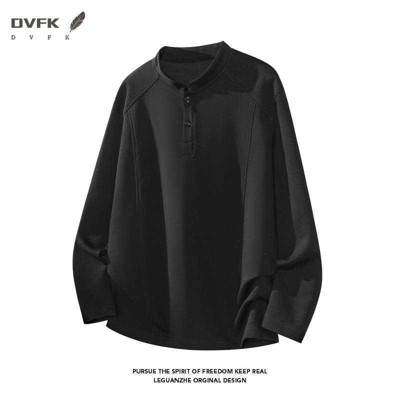 Men Raglan Sleeve Henley Long  - Mens Fashion Casual 评论和价格