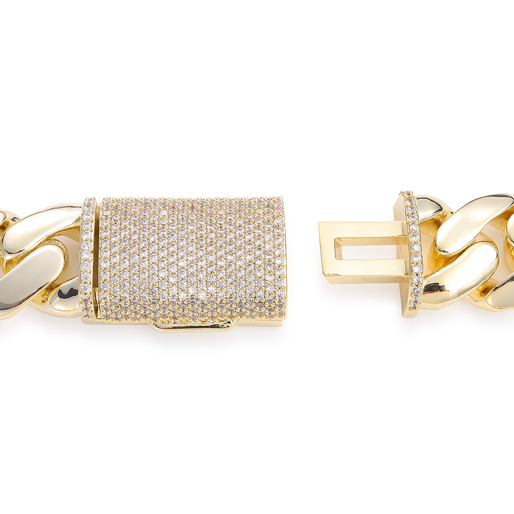 Hip Hop Miami Cuban Link Chain - Men'S Fashion Gold Chain 评论和价格