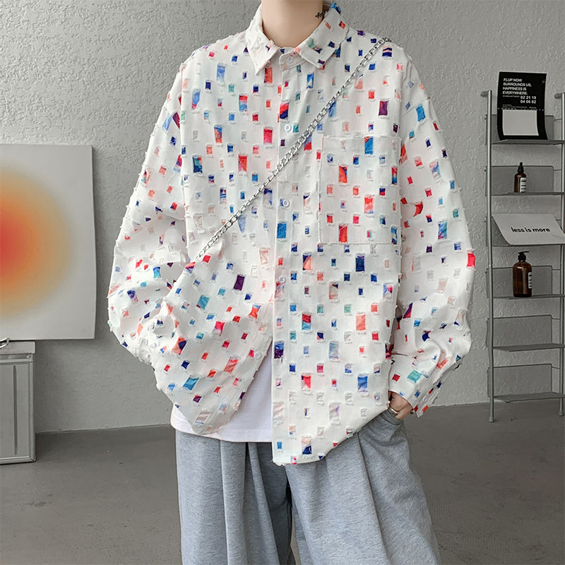Cotton Hollow Out Shirt Men Ov - Men'S Fashion Over 50 评论和价格